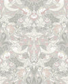 Fragaria Garden Light Grey & Rose Petal ET11208 by Etten Studios Designer Wallpaper