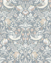 Fragaria Garden Blue Mist & Blush ET11222 by Etten Studios Designer Wallpaper