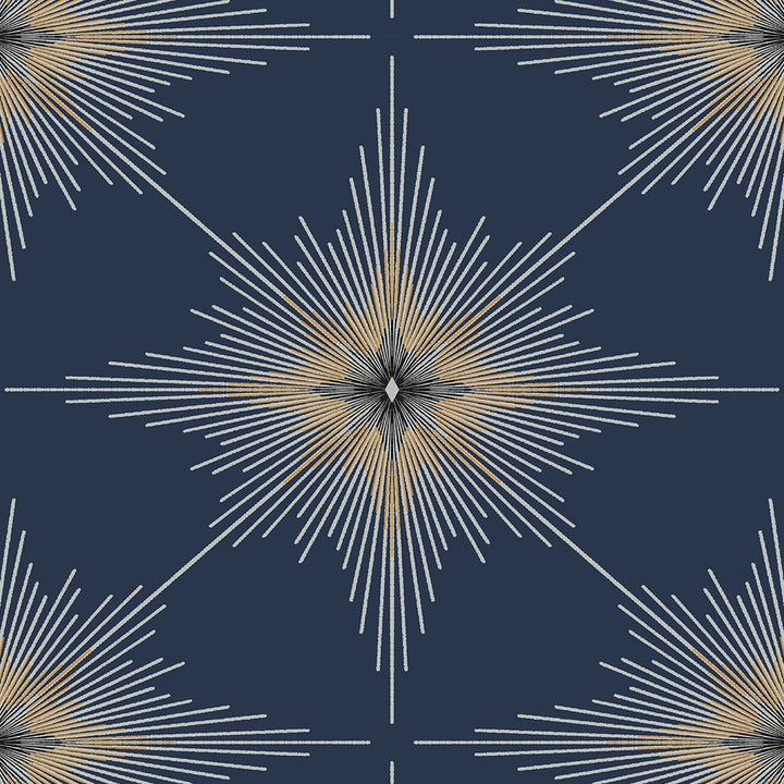 North Star Navy Blue ET11402 by Etten Studios Designer Wallpaper