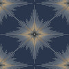 North Star Navy Blue ET11402 by Etten Studios Designer Wallpaper