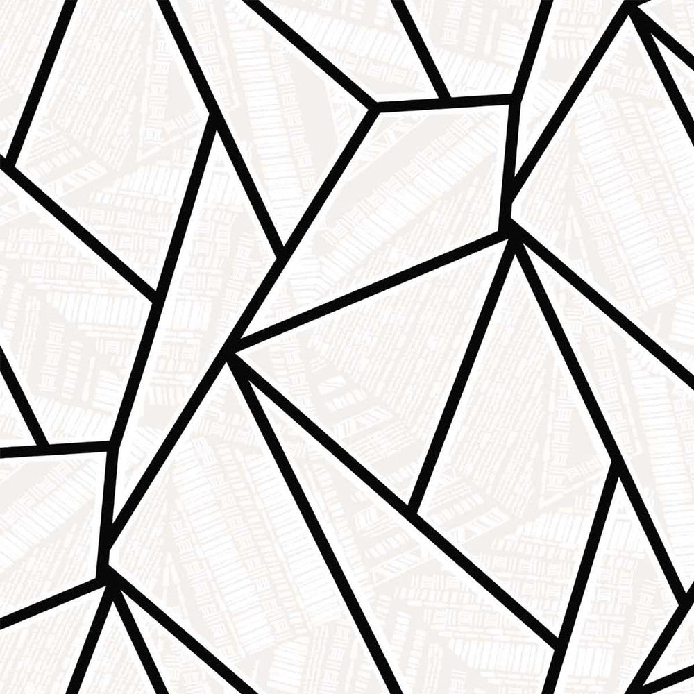 Metro Vector Ebony & Morning Fog ET11700 by Etten Studios Designer Wallpaper