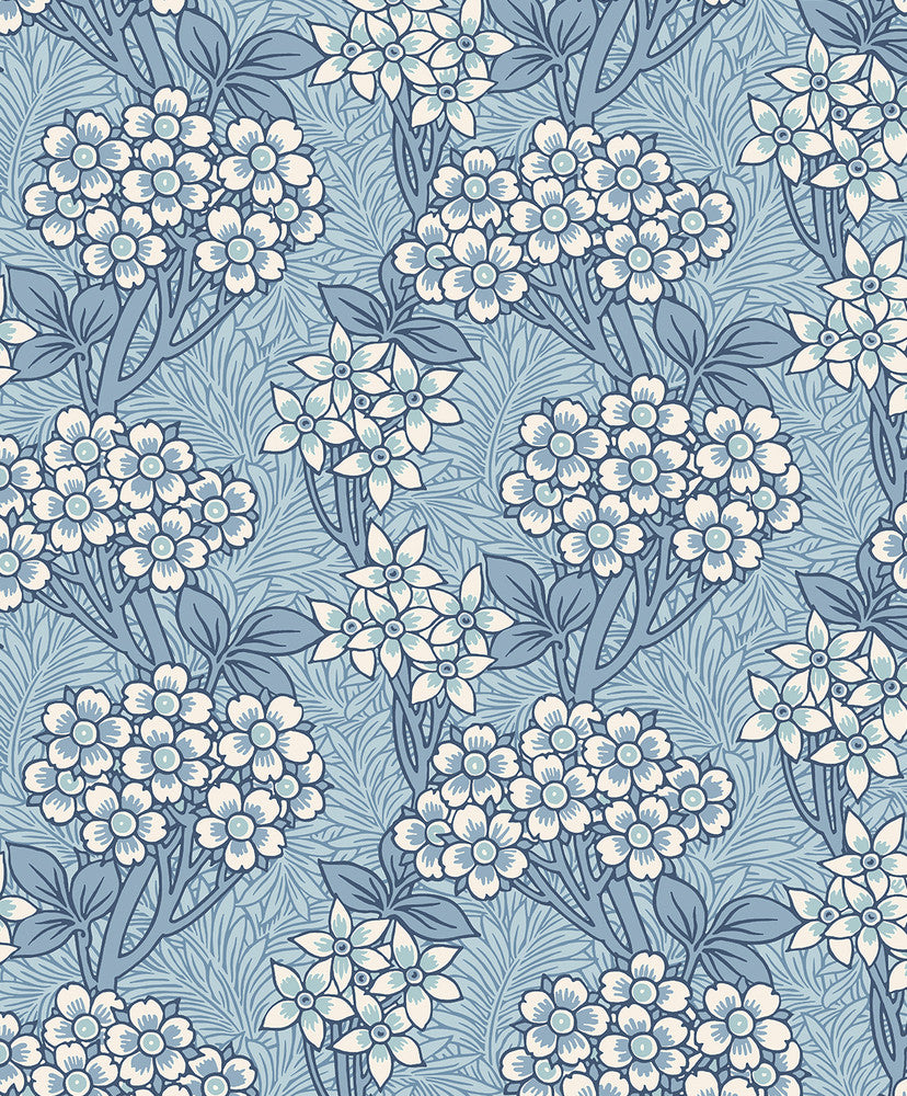 Floral Vine Sky Blue ET12022 by Etten Studios Designer Wallpaper