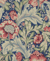 Acanthus Garden Marine Blue & Watermelon ET12302 by Etten Studios Designer Wallpaper