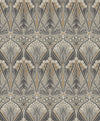 Dragonfly Damask Bronze & Smoke ET12406 by Etten Studios Designer Wallpaper