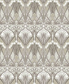 Dragonfly Damask Warm Pewter ET12416 by Etten Studios Designer Wallpaper