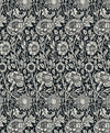 Tonal Floral Trail Ebony ET12500 by Etten Studios Designer Wallpaper