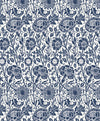 Tonal Floral Trail Navy Blue ET12502 by Etten Studios Designer Wallpaper