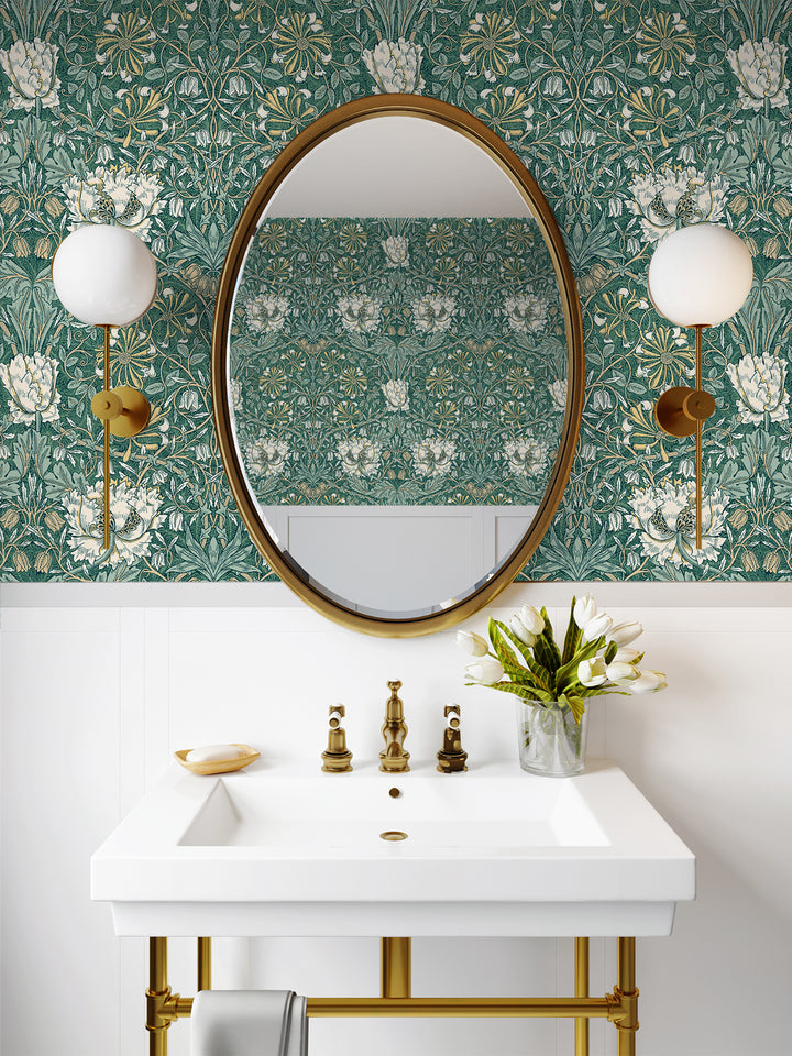 Ogee Flora Everglades & Buttercup ET12604 by Etten Studios Designer Wallpaper