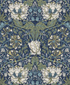 Ogee Flora Indigo Dye & Thyme ET12612 by Etten Studios Designer Wallpaper
