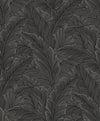 Gulf Tropical Leaves Slate Grey ET13008 by Etten Studios Designer Wallpaper