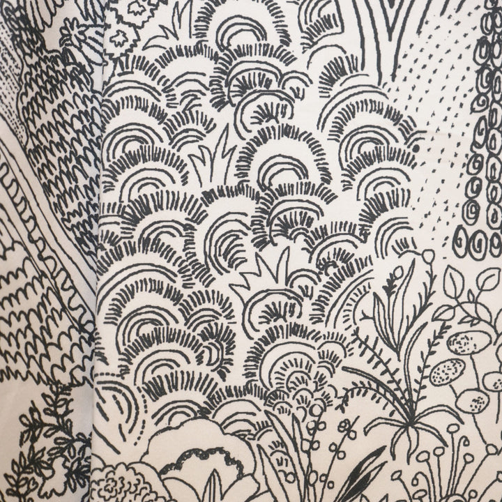 Etching 99Sj101 by JF Designer Fabric JF Studio 100% Cotton India Horizontal: 19.875 and Vertical: 35 59 - Swanky Fabrics -