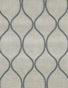 Ethan Slate by Norbar Designer Fabric GALLERY 77% COTTON 28% POLYESTER INDIA 4 3/4"V 2 3/4"H 53 - Swanky Fabrics -