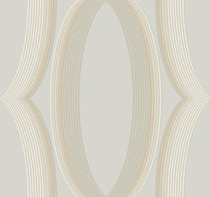 Progression Ogee Blonde Wallpaper by Candice Olson Designer