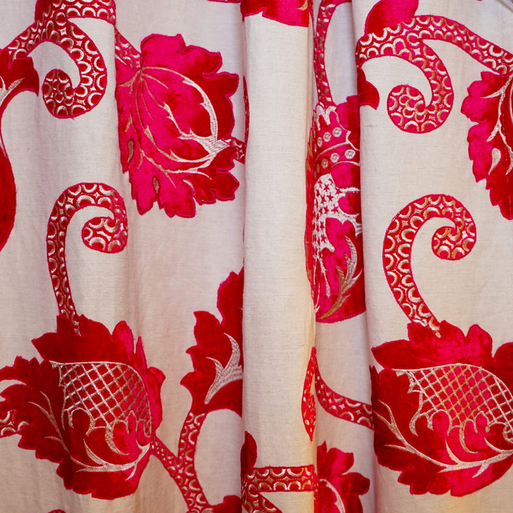 Evocative 45Sj101 by JF Designer Fabric JF Studio 60% Cotton, 40% Linen India Horizontal: 25.5 and Vertical: 31.5 54 - Swanky Fabrics -