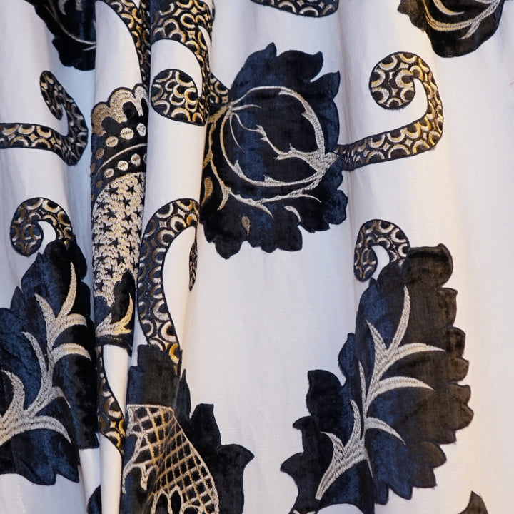 Evocative 69Sj101 by JF Designer Fabric JF Studio 60% Cotton, 40% Linen India Horizontal: 25.5 and Vertical: 31.5 54 - Swanky Fabrics -