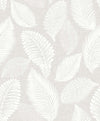Tossed Leaves Dove Greige EW10007 by Seabrook Designs Designer Wallpaper