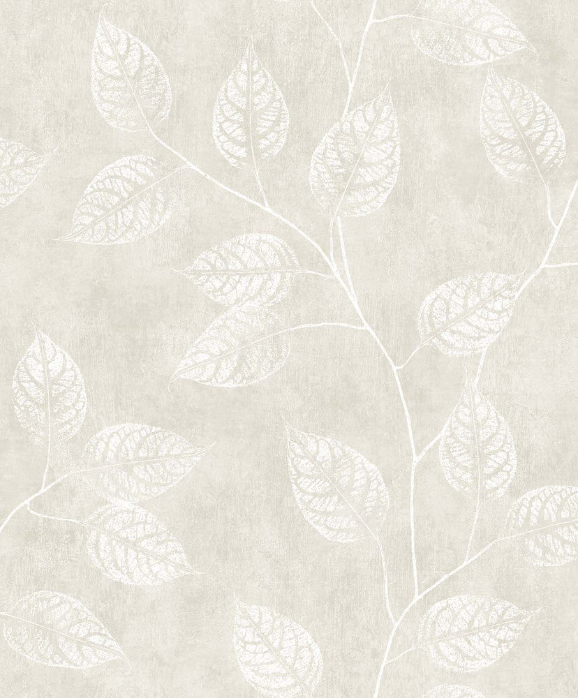 Branch Trail Silhouette Raw Linen EW10800 by Seabrook Designs Designer Wallpaper