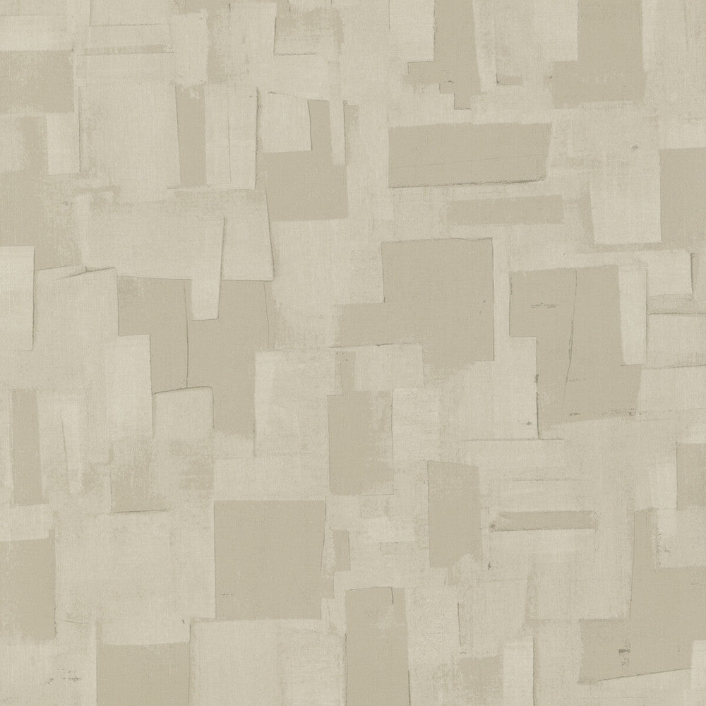 Cubist Parchment by Threads Designer Wallcovering VINYL WALLPAPER COLLECTION I PAPER - 100% United Kingdom Horizontal: 26.989 and Vertical: 30.0228 26.989 - Swanky Fabrics -