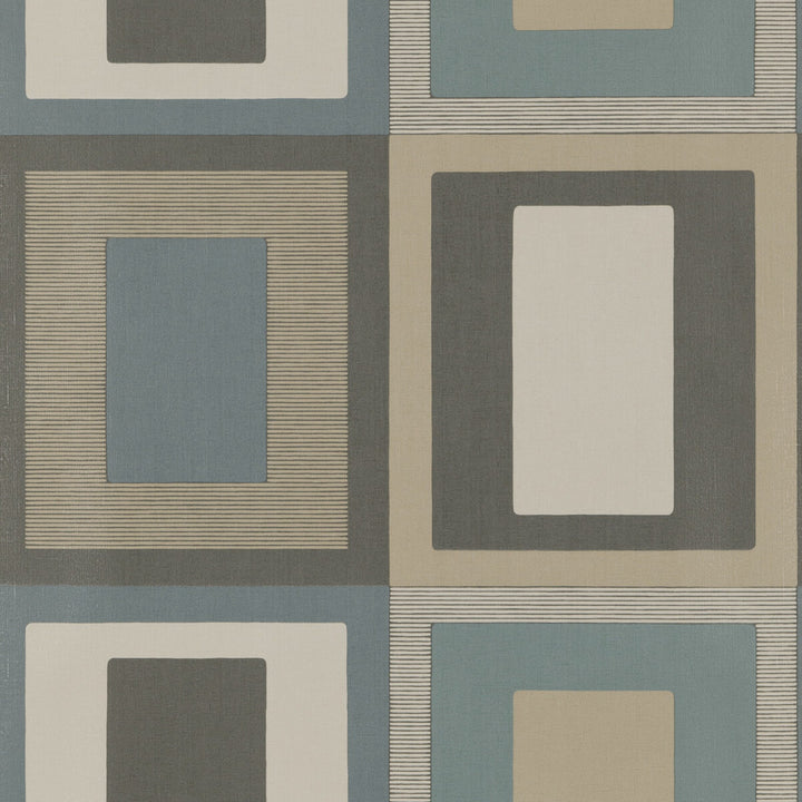 Moro Teal/Indigo by Threads Wallcovering Threads Wallcovering Moro Teal/IndigoWallcovering VINYL WALLPAPER COLLECTION I PAPER - 100% United Kingdom </p><p>Repeat: H: 26.989, V: 30.0228 26.989 - Fabric Carolina -