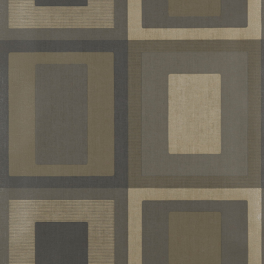 Moro Charcoal/Bronze by Threads Designer Wallcovering VINYL WALLPAPER COLLECTION I PAPER - 100% United Kingdom Horizontal: 26.989 and Vertical: 30.0228 26.989 - Swanky Fabrics -