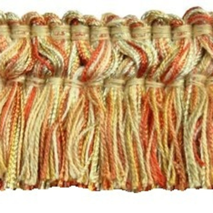Elliant Tangerine by Europatex Designer Fabric Le Petite 100% Polyester 1.75 inches - Swanky Fabrics -
