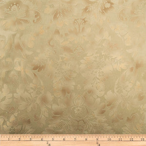 Embellished Damask Cream by Europatex Designer Fabric