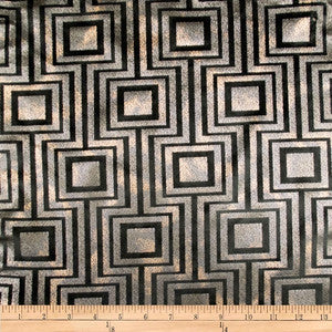 Embellished Square Blush by Europatex Designer Fabric