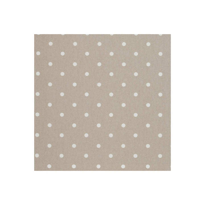 Dotty Taupe by Clarke And Clarke Designer Fabric CLARKE & CLARKE VINTAGE CLASSICS COTTON - 100% United Kingdom MEDIUM Horizontal: 2.76 and Vertical: 2.36 54 - Swanky Fabrics -