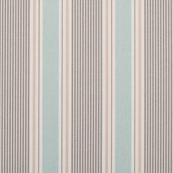 Sail Stripe Mineral by Clarke And Clarke Designer Fabric CLARKE & CLARKE MARITIME PRINTS COTTON - 100% United Kingdom MEDIUM Horizontal: 6.89 and Vertical: 0 54 - Swanky Fabrics -