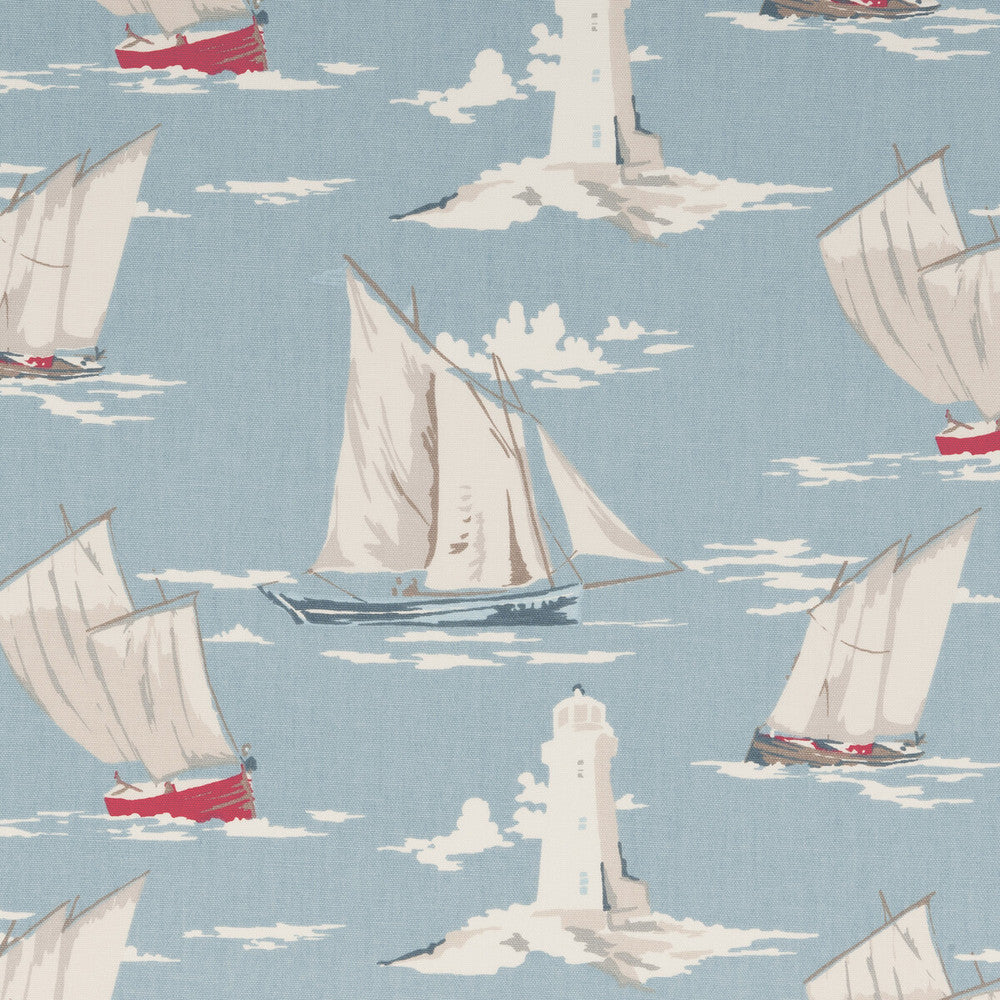 Skipper Marine by Clarke And Clarke Fabric Clarke And Clarke Fabric Skipper MarineFabric CLARKE & CLARKE MARITIME PRINTS COTTON - 100% United Kingdom </p><p>Repeat: H: 27, V: 12.5 54 - Fabric Carolina -