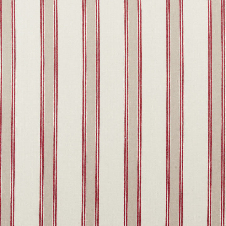 Oxford Red by Clarke And Clarke Fabric Clarke And Clarke Fabric Oxford RedFabric CLARKE & CLARKE TICKING STRIPES COTTON - 100% India </p><p>Repeat: H: 2.76, V: 0 55 - Fabric Carolina -