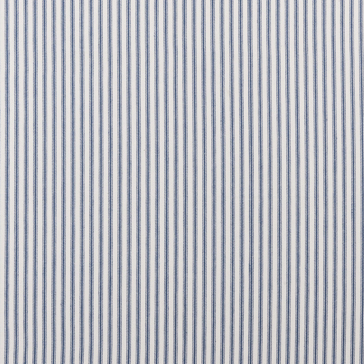 Sutton Navy by Clarke And Clarke Designer Fabric CLARKE & CLARKE TICKING STRIPES COTTON - 100% India MEDIUM Horizontal: 0.39 and Vertical: 0 55 - Swanky Fabrics -