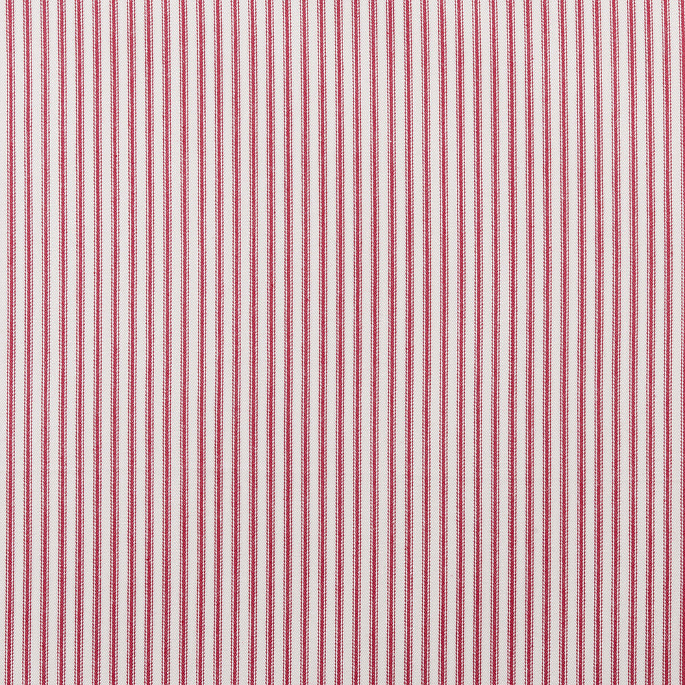 Sutton Red by Clarke And Clarke Fabric Clarke And Clarke Fabric Sutton RedFabric CLARKE & CLARKE TICKING STRIPES COTTON - 100% India </p><p>Repeat: H: 0.39, V: 0 55 - Fabric Carolina -