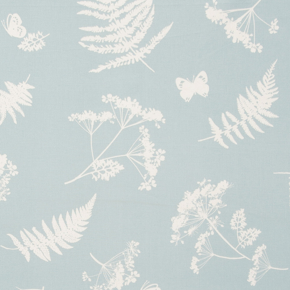 Moorland Duckegg by Clarke And Clarke Designer Fabric CLARKE & CLARKE SKETCH BOOK COTTON - 100% Turkey MEDIUM Horizontal: 26.77 and Vertical: 25.2 54 - Swanky Fabrics -