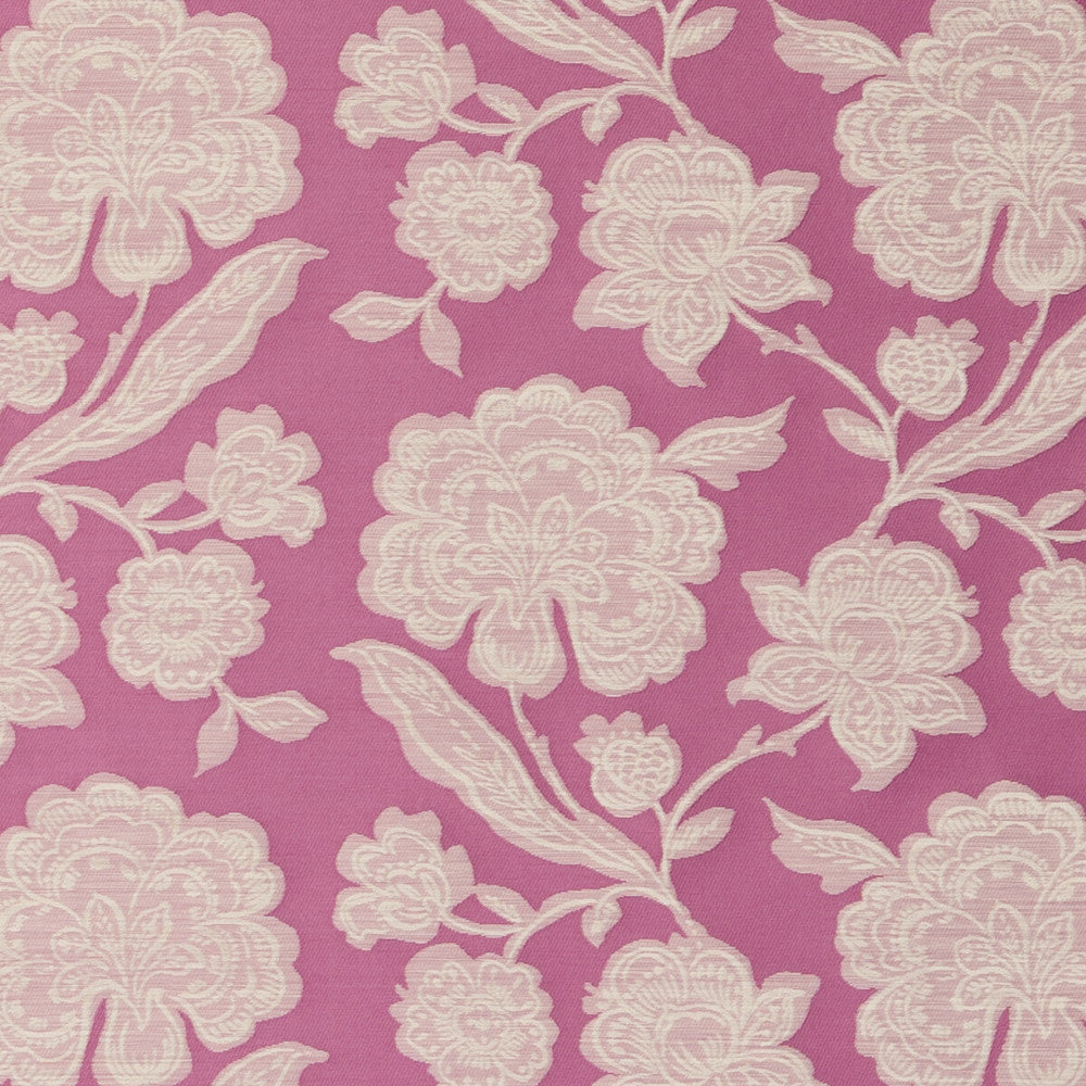 Downham Raspberry by Clarke And Clarke Designer Fabric CLARKE & CLARKE RIBBLE VALLEY COTTON - 53%;POLYESTER - 47% India Horizontal: 9.92 and Vertical: 12.01 54 - Swanky Fabrics -