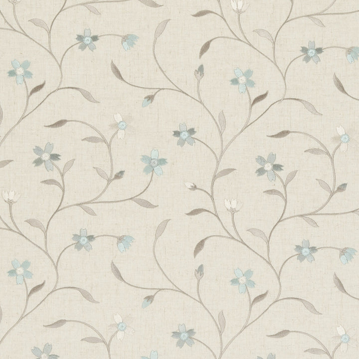 Mellor Mineral by Clarke And Clarke Designer Fabric CLARKE & CLARKE RIBBLE VALLEY POLYESTER - 61%;LINEN - 19%;VISCOSE - 11%;COTTON - 9% India - Horizontal: 10.63 and Vertical: 9.25 53 - Swanky Fabrics -