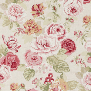 Genevieve Old Rose by Clarke And Clarke Designer Fabric