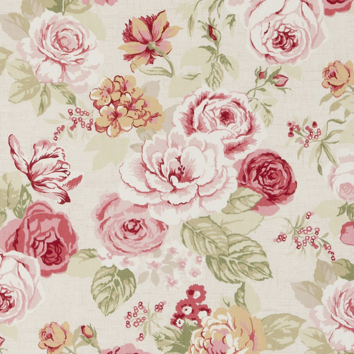 Genevieve Old Rose by Clarke And Clarke Fabric Clarke And Clarke Fabric Genevieve Old RoseFabric CLARKE & CLARKE GENEVIEVE COTTON - 100% United Kingdom </p><p>Repeat: H: , V: 55.125 - Fabric Carolina -