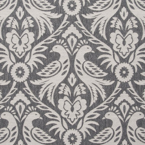 Harewood Charcoal by Clarke And Clarke Designer Fabric