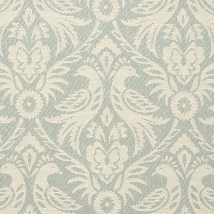Harewood Duckegg by Clarke And Clarke Designer Fabric CLARKE & CLARKE MANOR HOUSE POLYESTER - 50%;COTTON - 43%;LINEN - 7% India MEDIUM Horizontal: 13.54 and Vertical: 17.4 54 - Swanky Fabrics -