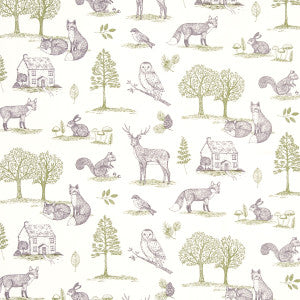 New Forest Forest Natural by Clarke And Clarke Designer Fabric