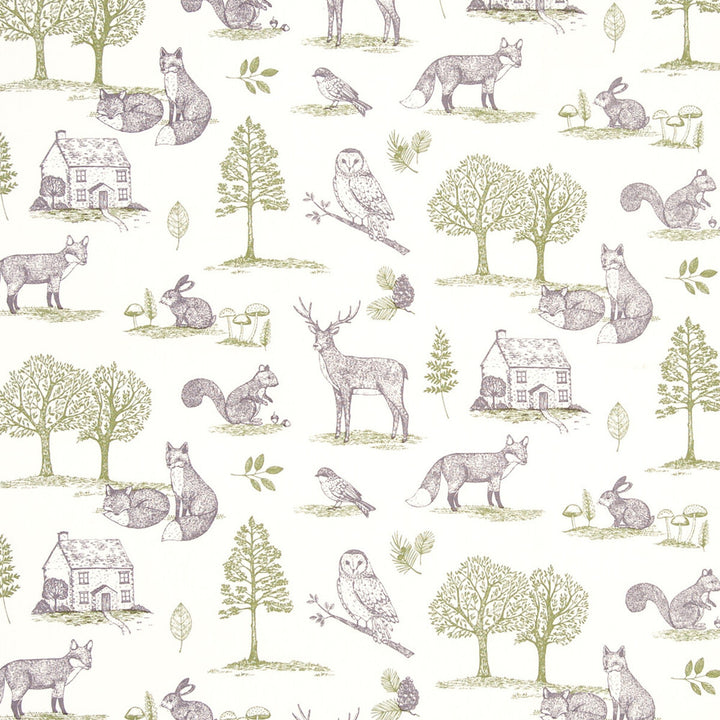 New Forest Forest Natural by Clarke And Clarke Designer Fabric CLARKE & CLARKE BLIGHTY COTTON - 100% Turkey MEDIUM Horizontal: and Vertical: 54 - Swanky Fabrics -