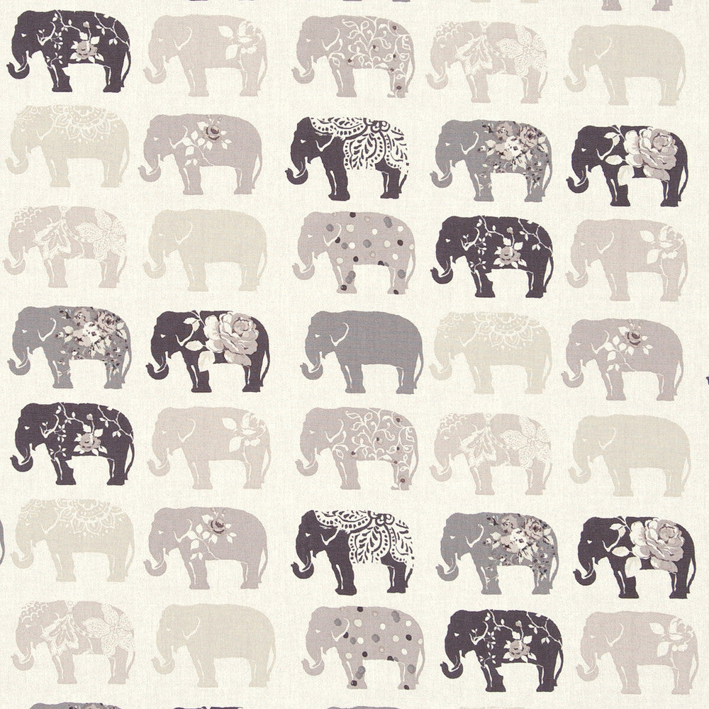 Elephants Natural by Clarke And Clarke Fabric Clarke And Clarke Fabric Elephants NaturalFabric CLARKE & CLARKE BLIGHTY COTTON - 100% Turkey </p><p>Repeat: H: , V: 54 - Fabric Carolina -