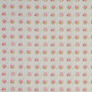 Rose Tile Tile Pebble by Clarke And Clarke Designer Fabric