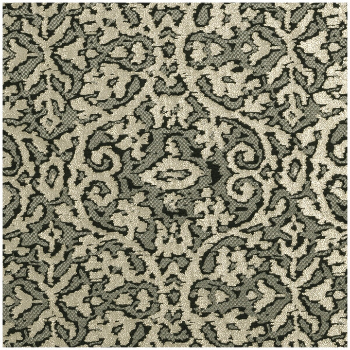 Imperiale Ebony by Clarke And Clarke Designer Fabric CLARKE & CLARKE IMPERIALE NYLON - 35%;VISCOSE - 28%;LINEN - 26%;METAL - 11% India MEDIUM Horizontal: 9.45 and Vertical: 9.65 57 - Swanky Fabrics -