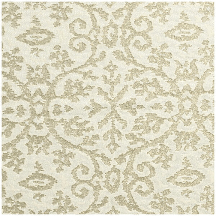 Imperiale Ivory by Clarke And Clarke Designer Fabric CLARKE & CLARKE IMPERIALE NYLON - 35%;VISCOSE - 28%;LINEN - 26%;METAL - 11% India MEDIUM Horizontal: 9.45 and Vertical: 9.65 57 - Swanky Fabrics -