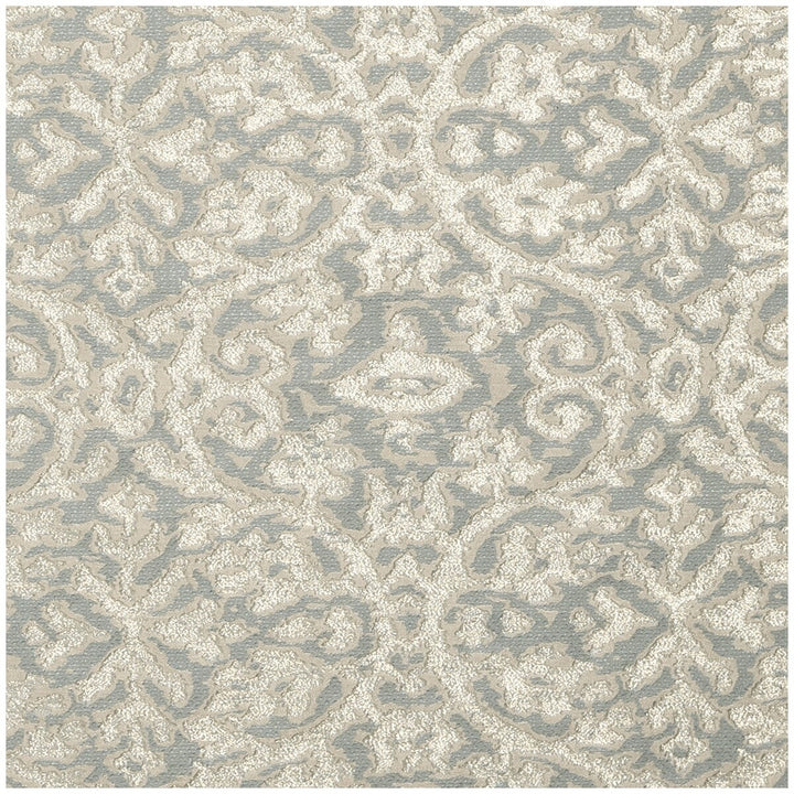 Imperiale Mineral by Clarke And Clarke Designer Fabric CLARKE & CLARKE IMPERIALE NYLON - 35%;VISCOSE - 28%;LINEN - 26%;METAL - 11% India MEDIUM Horizontal: 9.45 and Vertical: 9.65 57 - Swanky Fabrics -