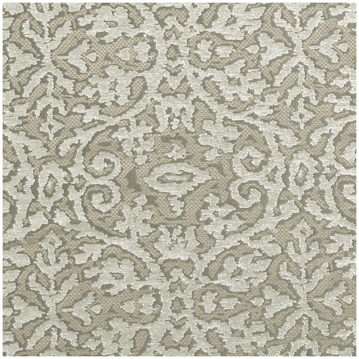 Imperiale Pebble by Clarke And Clarke Designer Fabric CLARKE & CLARKE IMPERIALE NYLON - 35%;VISCOSE - 28%;LINEN - 26%;METAL - 11% India MEDIUM Horizontal: 9.45 and Vertical: 9.65 57 - Swanky Fabrics -