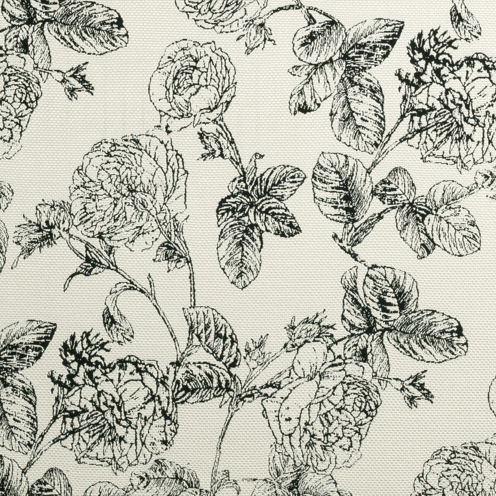 Bw1035 Black/White by Clarke And Clarke Designer Fabric CLARKE & CLARKE BLACK + WHITE VISCOSE - 67%;COTTON - 18%;POLYESTER - 15% Italy HEAVY Horizontal: 27.56 and Vertical: 25.39 55 - Swanky Fabrics -