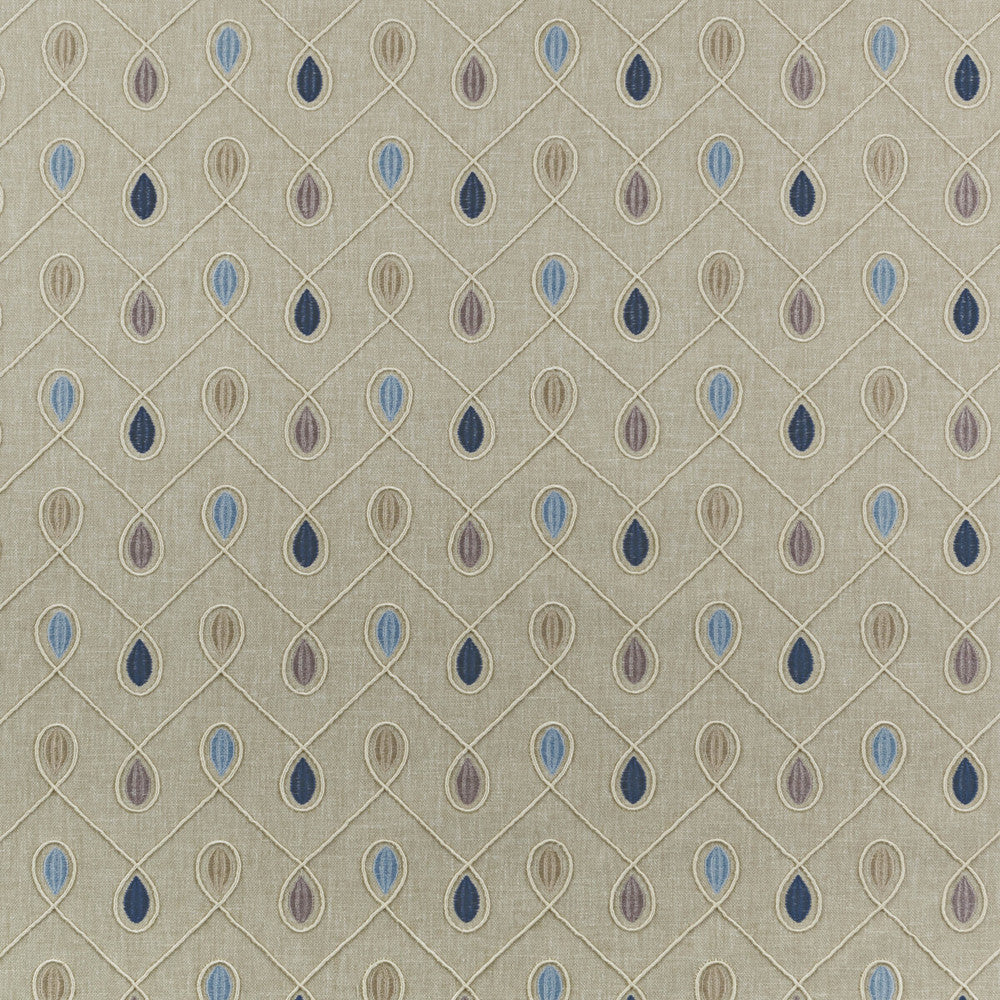 Healey Denim by Clarke And Clarke Designer Fabric CLARKE & CLARKE RICHMOND POLYESTER - 52%;COTTON - 48% India - Horizontal: 6.3 and Vertical: 4.53 54 - Swanky Fabrics -